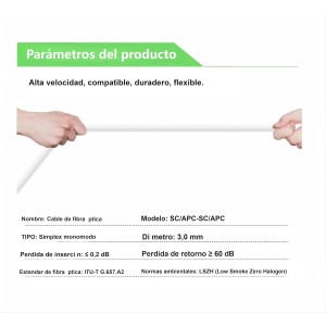 Cable fibra optica router SC/APC- SC/APC para Movi
