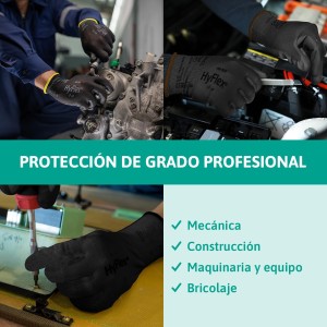 Ansell HyFlex 48-101. 12 Guantes de Trabajo. XS