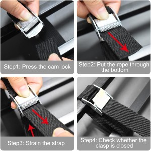 8 Piezas Correa Tensora, 25mm x 1m, Capacidad de