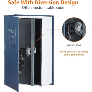 Amazon Basics Caja de seguridad en forma de libro