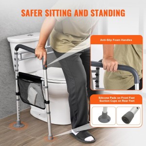 VEVOR Pasamanos de Seguridad para Inodoro Asiento
