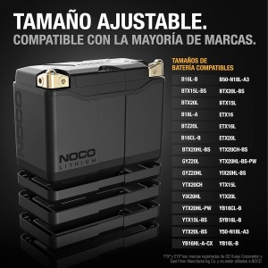 NOCO Lithium NLP20: Batería de Litio 600A, 12V 7Ah