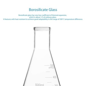stonylab 1-Paquete 500ml Matraz Erlenmeyer de Boca