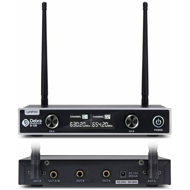 MICROFONOS DEBRA D-120 , 1HANDHELD , 1 LAVALIER , 1 HEADSET