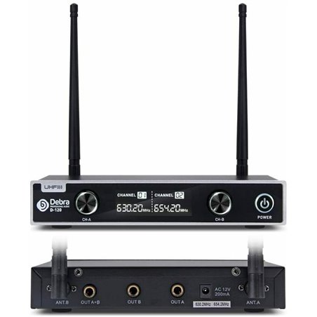 MICROFONOS DEBRA D-120 , 1HANDHELD , 1 LAVALIER , 1 HEADSET