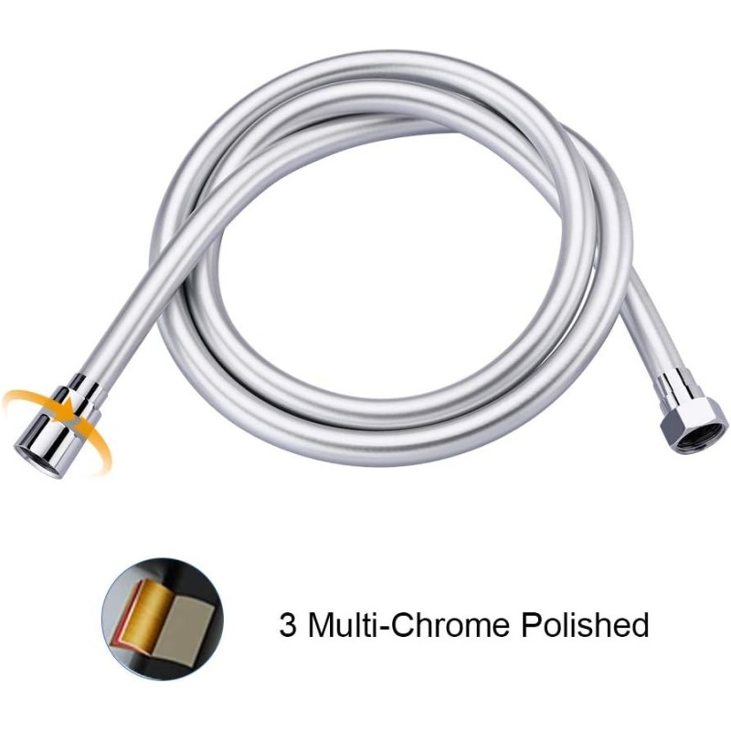 GRIFEMA - Manguera ducha, 1.5 m, Flexo de Caucho