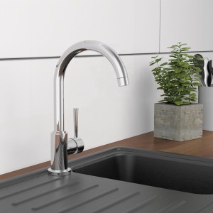 Grifo de cocina SCHÜTTE Cornwall, grifo de cocina, mezclador de fregadero giratorio 360 grados