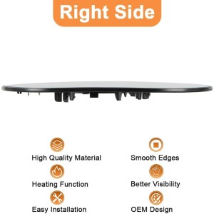 SENZEAL Cristal de espejo reemplazar para Nissan Juke 2010-2014