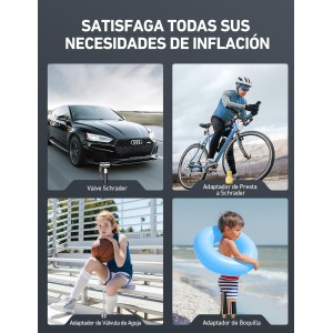 AstroAI Inflador Ruedas Coche Digital 12V, Compresor Aire Portátil 150 PSI