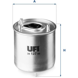 UFI Filters, Filtro Gasoil 24.127.00, Filtro de Combustible Diésel de Recambio