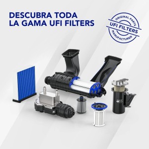 UFI Filters, Filtro Gasoil 24.127.00, Filtro de Combustible Diésel de Recambio