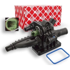Febi bilstein 106066 - Termostato con caja, junta e interruptor de temperatura, 1 unidad