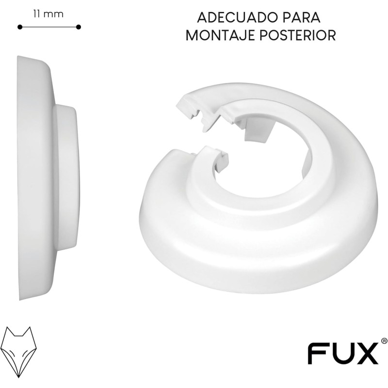 FUX 10 Rosetas para tuberias de calefaccion radiator, 12mm-35mm