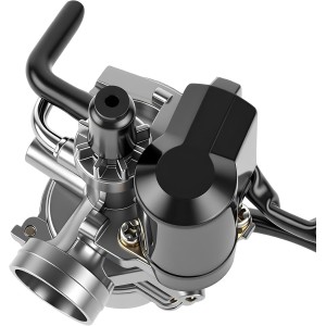 17mm Carburador, Scooter Carburador Motocicleta Carburador con Conector E-choke 2-polos