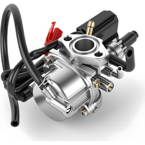 17mm Carburador, Scooter Carburador Motocicleta Carburador con Conector E-choke 2-polos