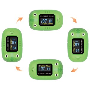 GIMA Oxímetro de pulso pediátrico Oxy 0, mide la saturación de oxígeno (Spo2)