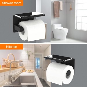 Ibergrif MK34053B - Portarrollos Adhesivo Sin Tapa de Papel Higiénico