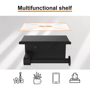 Ibergrif MK34053B - Portarrollos Adhesivo Sin Tapa de Papel Higiénico