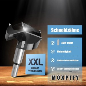 Broca Forstner de 57 mm para madera, longitud de 92 mm