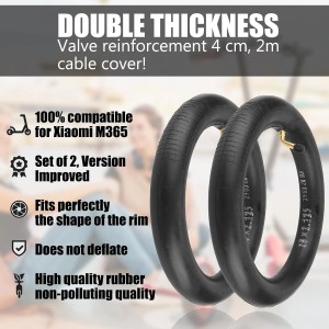 2 X Cámara de Aire Patinete 10 Pulgadas, Repuesto