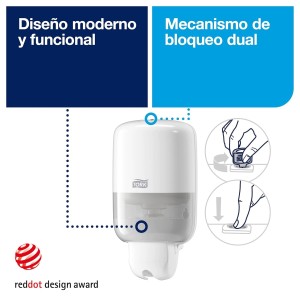 Tork Dispensador Mini para Jabón Líquido, Crema de Ducha
