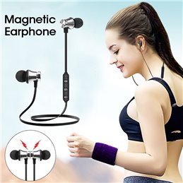 Auriculares de deporte inalámbricos magnéticos Bluetooth 4,2