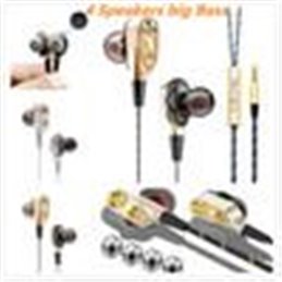 Auriculares de cuatro núcleos Big Bass con audífonos intrauditivos