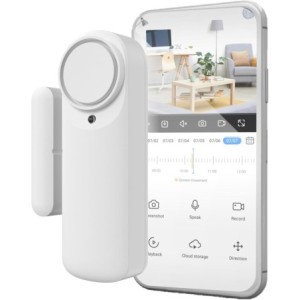 Nivian Alarma de Puerta Inteligente WiFi, Sensor Magnético para Puertas