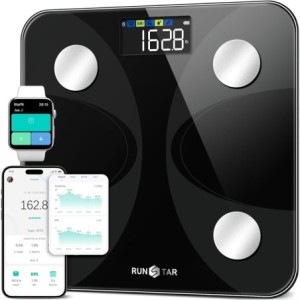 Runstar Báscula de Baño Digital Inteligente con App - Análisis de 13 Composición Corporal