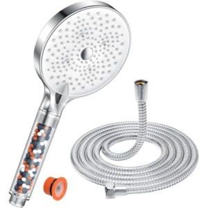 YEAUPE PRO Alcachofa de ducha con Manguera 1,6M,Ducha Baño con Filtro
