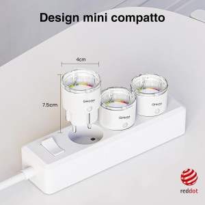 GHome Smart Enchufe Inteligente, Mini Enchufe Wi-Fi con Monitoreo de Energía