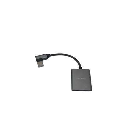 Adaptador 2 en 1 USB C a Doble USB C Adaptador Carga Audio para Auriculares