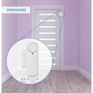 Nivian Alarma de Puerta Inteligente WiFi, Sensor Magnético para Puertas
