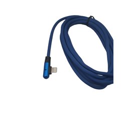 Cable USB-A a conector Lightning acodado 2 metros