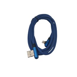 Cable USB-A a conector Lightning acodado 2 metros