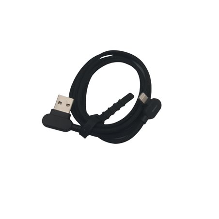 Cable USB acodado a Lightning acodado
