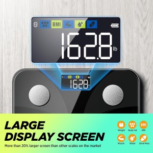 Runstar Báscula de Baño Digital Inteligente con App - Análisis de 13 Composición Corporal