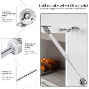 Vinabo 2PCS Amortiguadores de Gas 100N, Resorte de Compresión para Puertas Armario