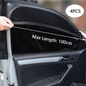 4 Parasol Coche Bebé con Protección Solar UV para Niños y Mascotas