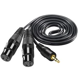 Cable XLR 3,5mm estéreo Jack macho hembra a Dual