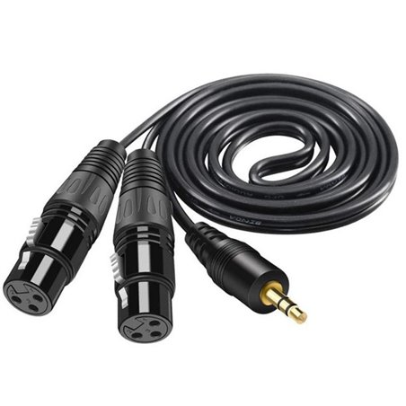 Cable XLR 3,5mm estéreo Jack macho hembra a Dual