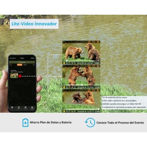 GardePro X50 Camaras de CaZa 4G LTE con App y Tarjeta SIM, 32MP 1296P H.265 Vidéo