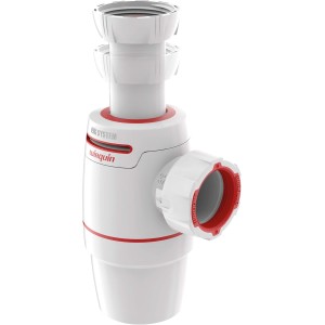 Wirquin D40 30722160 Neo Air - Sifón para lavabo, diámetro 40, color blanco