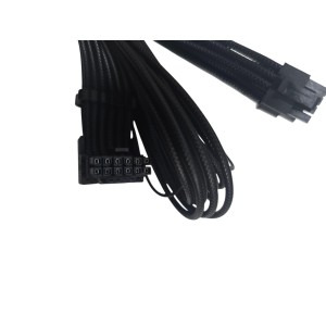 CERRXIAN Cable de alimentación ATX3.0 12VHPWR de 1 pie a 3x 8 pines, PCI-e 5.0 12VHPWR ATX3.0 600W