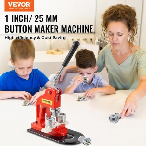 VEVOR Máquina para Fabricar Botones 25 mm Cortador