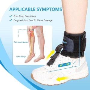Soporte de Caída Pie para Caminar con Zapatos,Soporte Caido Pie Hacia arriba.(L/XL)