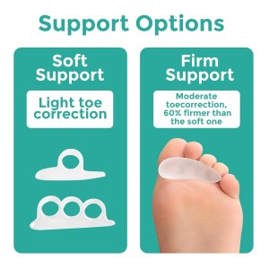 Welnove Corrector de Dedo en Martillo para Mujeres – 8 almohadillas de acolchado