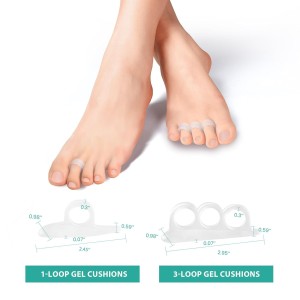 Welnove Corrector de Dedo en Martillo para Mujeres – 8 almohadillas de acolchado