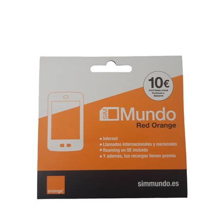 Tarjeta Prepago Orange Mundo 10€