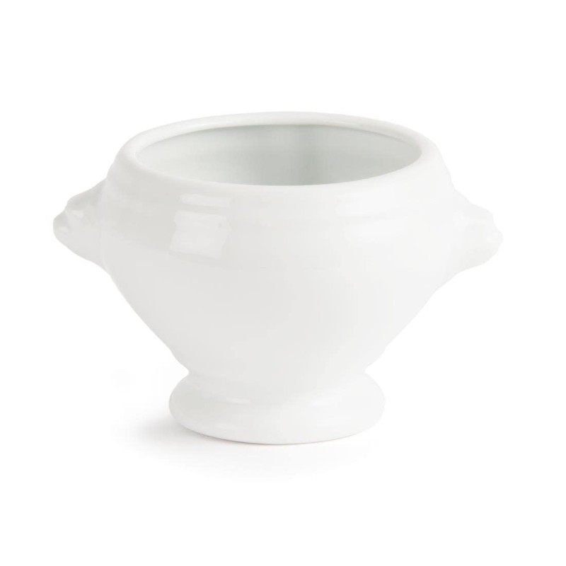 Olympia W442 - Cuenco para Sopa Cabeza de León, color Blanco, Pack de 6